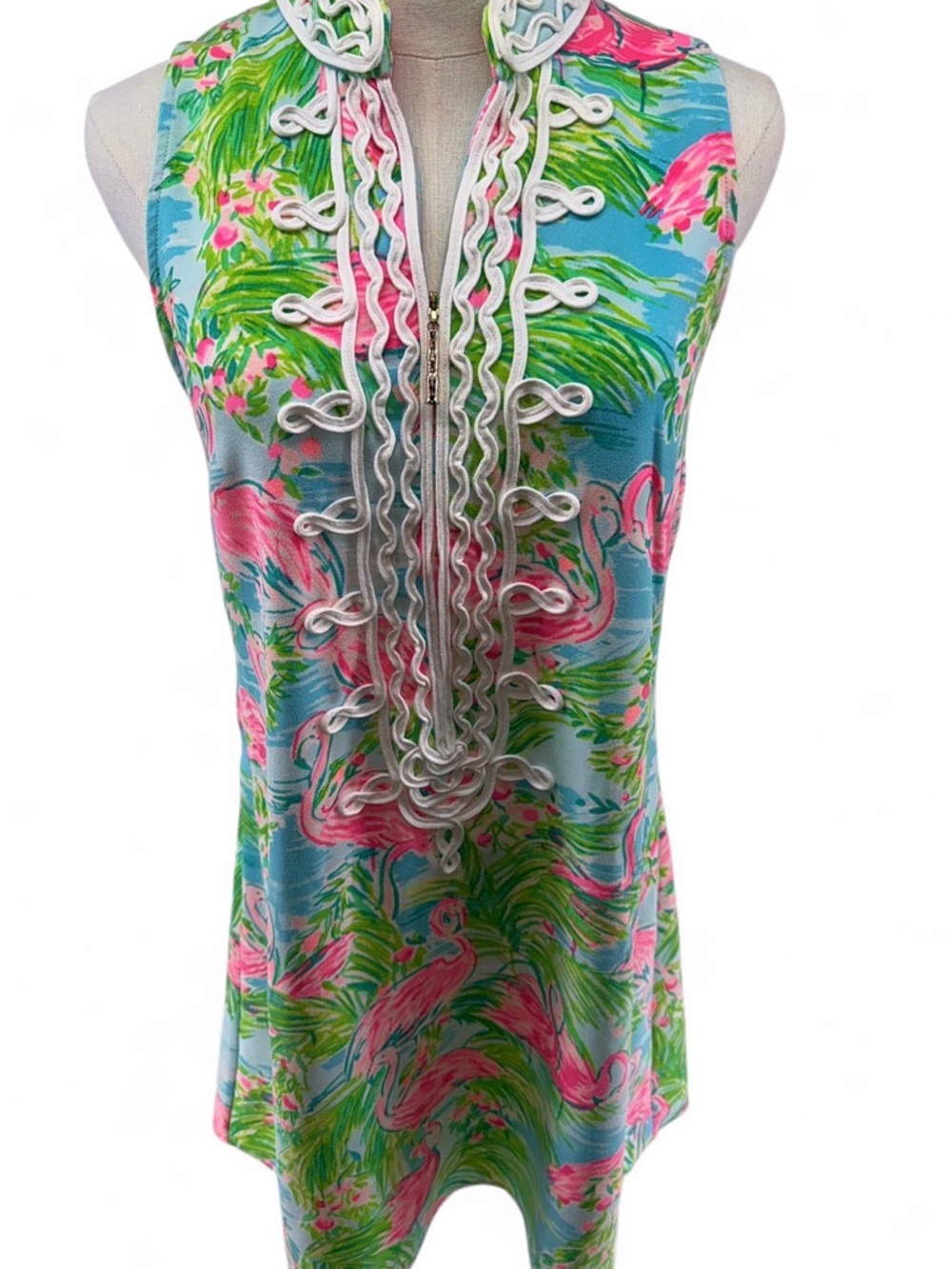 Lilly Pulitzer Jane Shift Dress Floridita pattern Preppy Flamingo